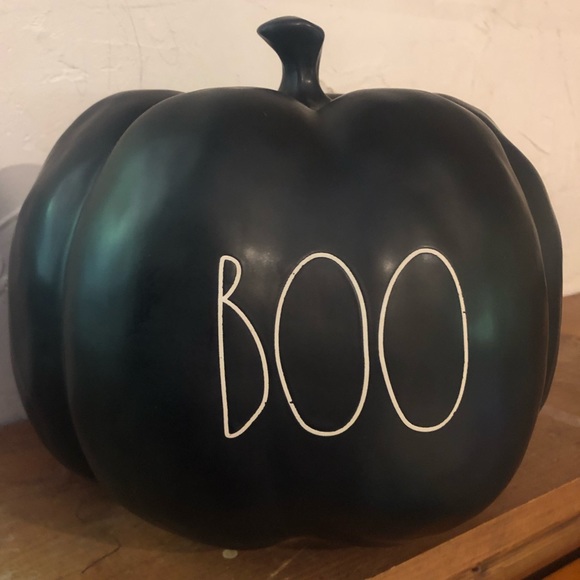 Rae Dunn - Black Big Boo Pumpkin 🎃 - Picture 2 of 3